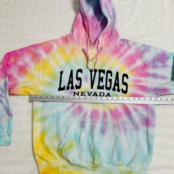 Destination USA pastel tie-dye, Las Vegas, Nevada Sweatshirt/Hoodie SZ L - Picture 2 of 7